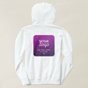 Veste À Capuche Votre logo et lumière élégante à Ombre violet fonc