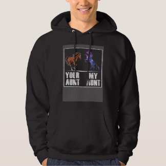 Veste À Capuche Votre tante cheval ma tante licorne nièce neveu