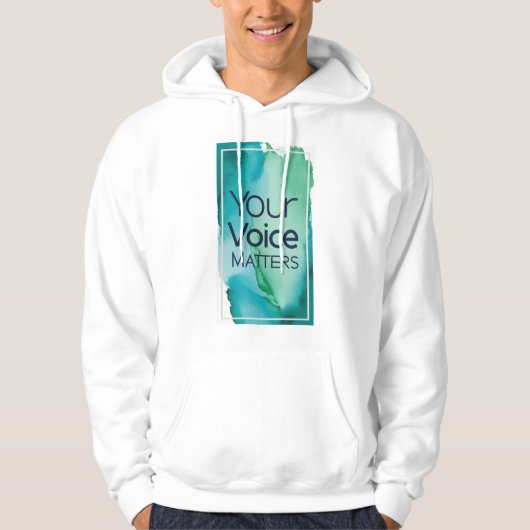 Veste À Capuche Votre voix compte (Devant)