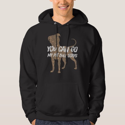 Veste À Capuche Vous Allez Pit Bull Stations (Devant)