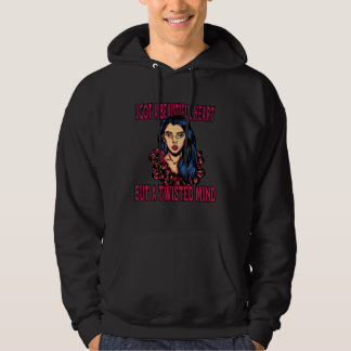 Veste À Capuche Vous avez un beau cœur et un esprit tordu là-haut