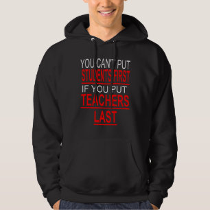 VESTE À CAPUCHE VOUS NE POUVEZ PAS METTRE LES ÉTUDIANTS EN PREMIER