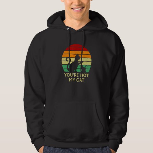 Veste À Capuche Vous n'êtes pas mon chat introverti Chat  Chat ant (Devant)