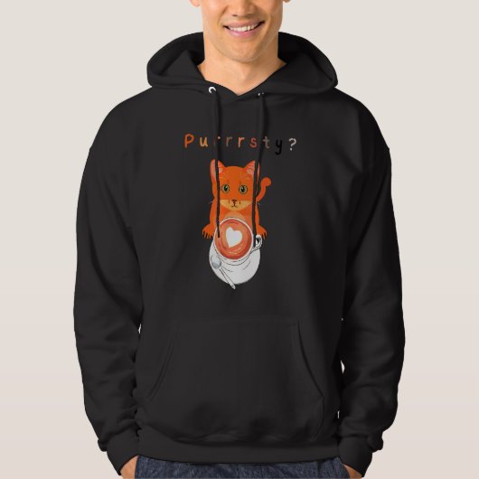 Veste À Capuche Vous Purrrsty Chat Chat Fun Chat Sweater Graphiq (Devant)