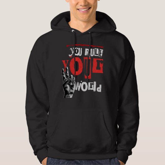 Veste À Capuche vous réglez votre monde (Devant)