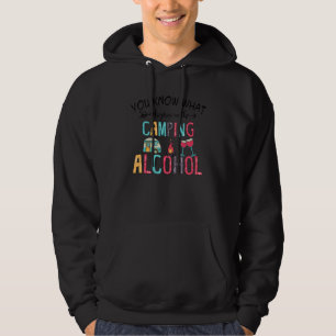Veste À Capuche Vous savez ce qui rime avec Camping Alcool Hippie