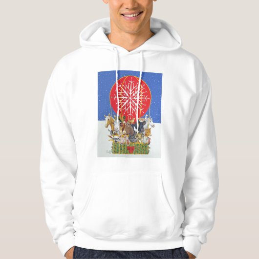 Veste À Capuche Voyage de Noël (Devant)