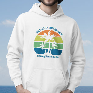 Veste À Capuche Voyage personnalisable dans une île tropicale Palm
