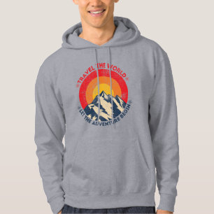Veste À Capuche voyagez dans le monde laissez l'aventure commencer