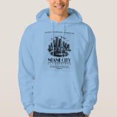 VESTE À CAPUCHE VUE CÔTIÈRE DE MIAMI (Devant)