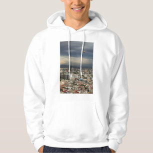 Veste À Capuche Vue courbe du paysage urbain contre le ciel