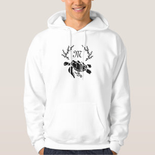 Veste À Capuche Vue latérale de la silhouette de la tortue noire