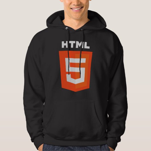 Veste À Capuche W3 W3C de fonctionnaire de logo de HTML 5 (Devant)