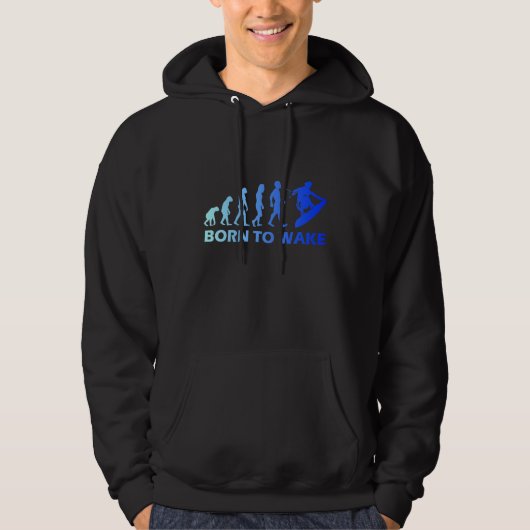 Veste À Capuche Wakeboard Evolution Née Pour Réveiller Wakeboard F (Devant)