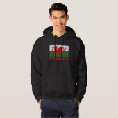 Veste À Capuche Wales  Welsh Home Cymru Am Byth (Devant entier)