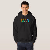 Veste À Capuche Washington Wa Tie Dye (Devant entier)