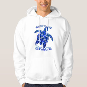 Veste À Capuche West Palm Beach Floride Vacances Tortue Tribale