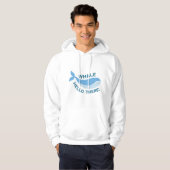 Veste À Capuche Whale Bonjour Là ! (Devant entier)