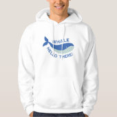 Veste À Capuche Whale Bonjour Là ! (Devant)