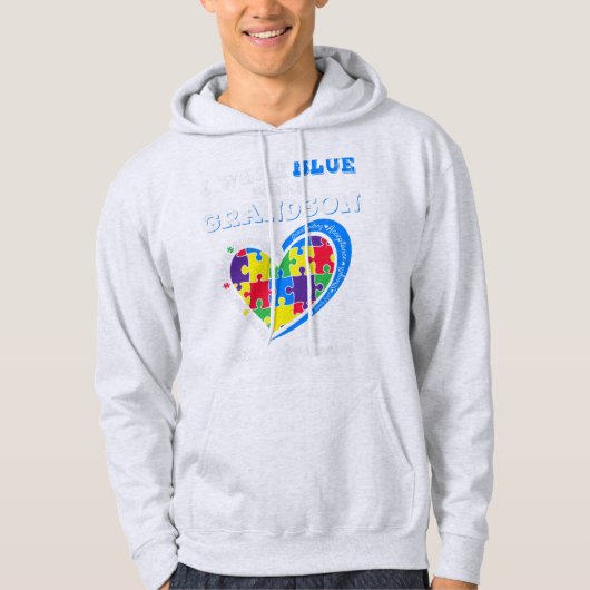 Veste À Capuche What a great present for a matching autism awarene (Devant)