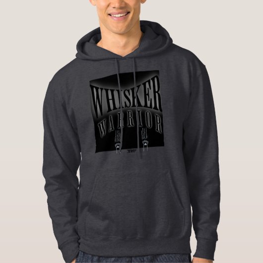 Veste À Capuche "Whisker Warrior" avec pattes rayées avec design (Devant)