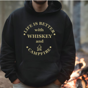 Veste À Capuche Whiskey cite d'amusants propos de campeurs de camp