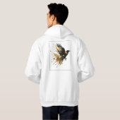 Veste À Capuche White & Gold Design Collection (Dos entier)