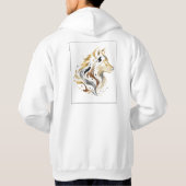 Veste À Capuche White & Gold Design Collection (Dos)