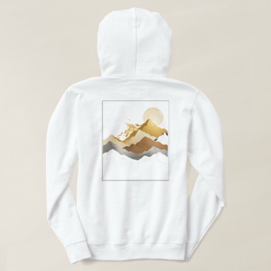 Veste À Capuche White & Gold Design Collection (Design dos)