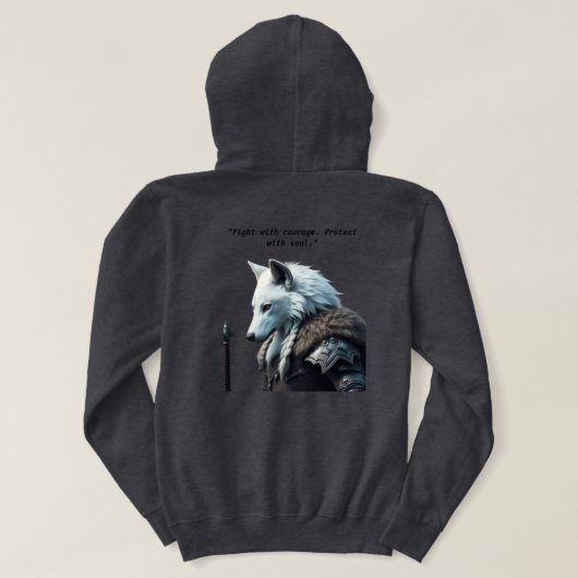 Veste À Capuche "White Wolf Spirit – Epic Sweatshirt" (Design dos)