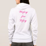 Veste À Capuche Wifey pour Lifey Hoody<br><div class="desc">C'est un adorable hoody pour la mariée qui dit, "Wifey pour Lifey" dans un script amusant. C'est un grand cadeau pour la douche nuptiale, et rend les cheveux, le maquillage et changer beaucoup plus facile le jour du mariage. Faites défiler vers le bas pour voir d'autres articles Wifey mignons.</div>