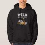 Veste À Capuche Wild Brother Zoo Born Wild Birthday Safari Jungle<br><div class="desc">Wild Brother Zoo Born Wild Birthday Safari Jungle Family</div>