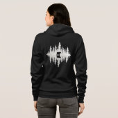 Veste À Capuche Wilderness Reflection | Minimalist Bear Forest (Dos entier)