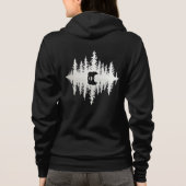 Veste À Capuche Wilderness Reflection | Minimalist Bear Forest (Dos)