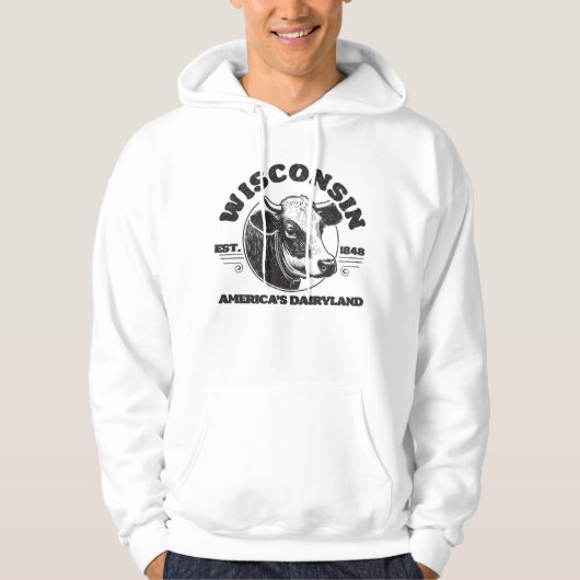 Veste À Capuche Wisconsin vintage (Devant)