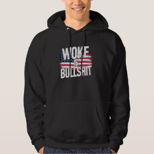 Veste À Capuche Woke est USA Drapeau conservateur cadeau républica