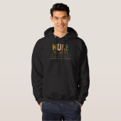 Veste À Capuche Woke Funny Définition Drôle Citation (Devant entier)