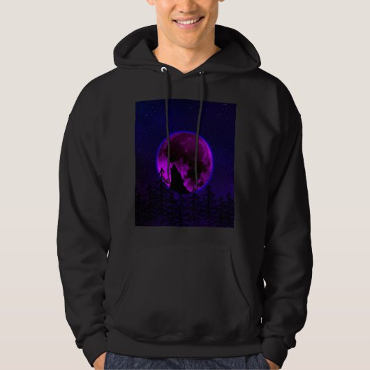 VESTE À CAPUCHE WOLF HOWLING LUNE MAGENTA (Devant)