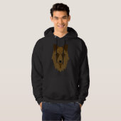 Veste À Capuche Wolf Motif Predateur face Wolfs 2 (Devant entier)