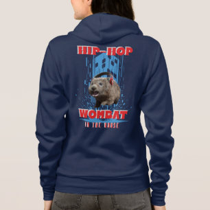 Veste À Capuche Wombat Hip Hop Musique Drôle Animal
