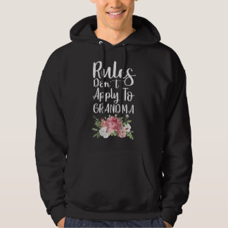 Veste À Capuche Womens Rules Don't Apply To Grandma Funny New Gran