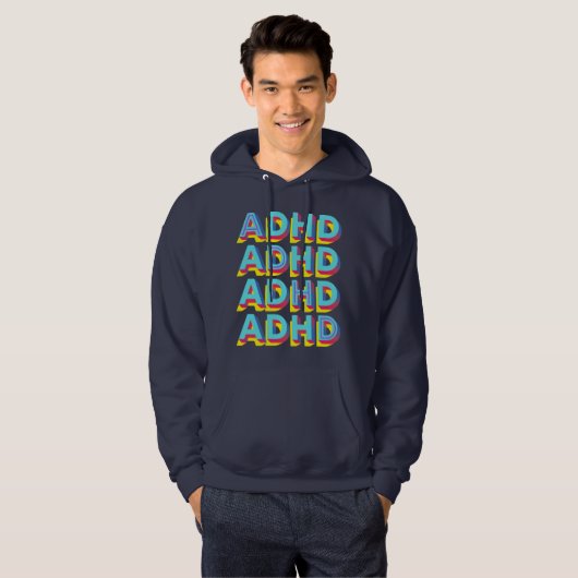 Veste À Capuche Word ADHD (Devant entier)