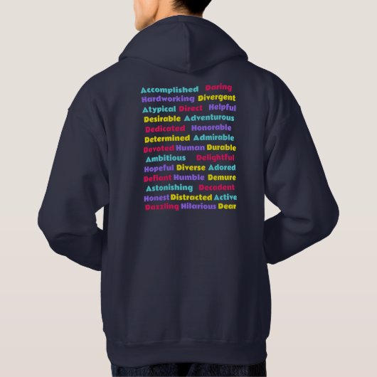 Veste À Capuche Word ADHD (Dos)