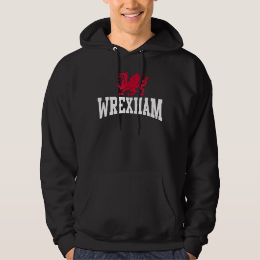 Veste À Capuche Wrexham Wales Welsh Dragon Cymru (Devant)