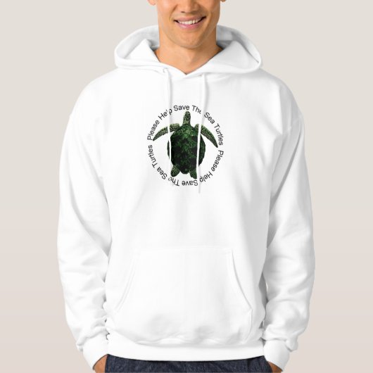 Veste À Capuche www.save-seaturtles.com (Devant)