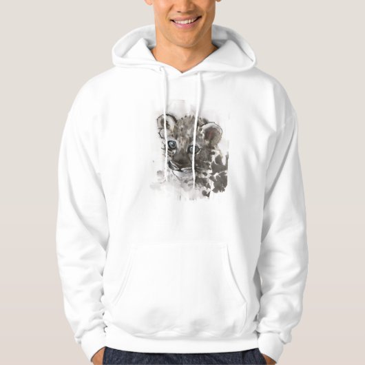 Veste À Capuche Yeux bleus (Devant)