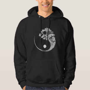 Veste À Capuche Yin Yang Bonsai Tree Japonais Bouddhiste Zen