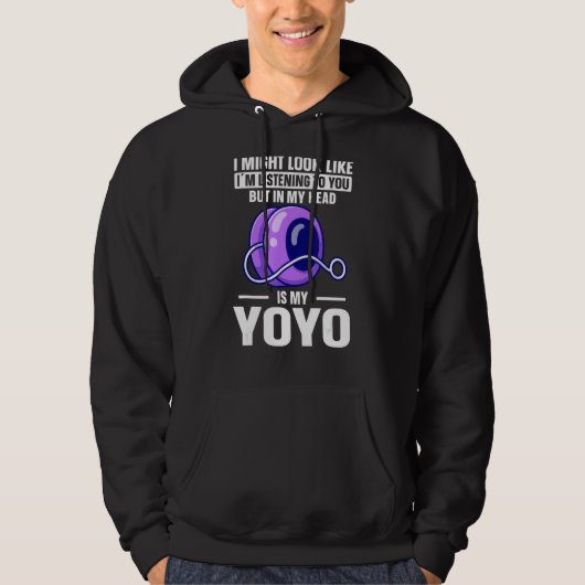 Veste À Capuche Yo Yo Dans Ma Tête Est Yo Yo (Devant)