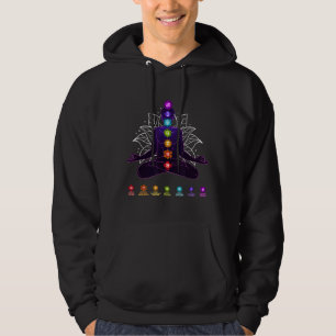 Veste À Capuche Yoga Chakra Méditation du système spirituel du cor