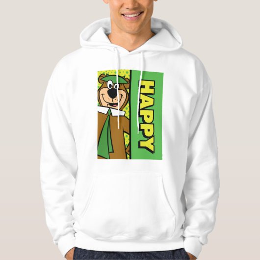 Veste À Capuche Yogi l'ours heureux (Devant)